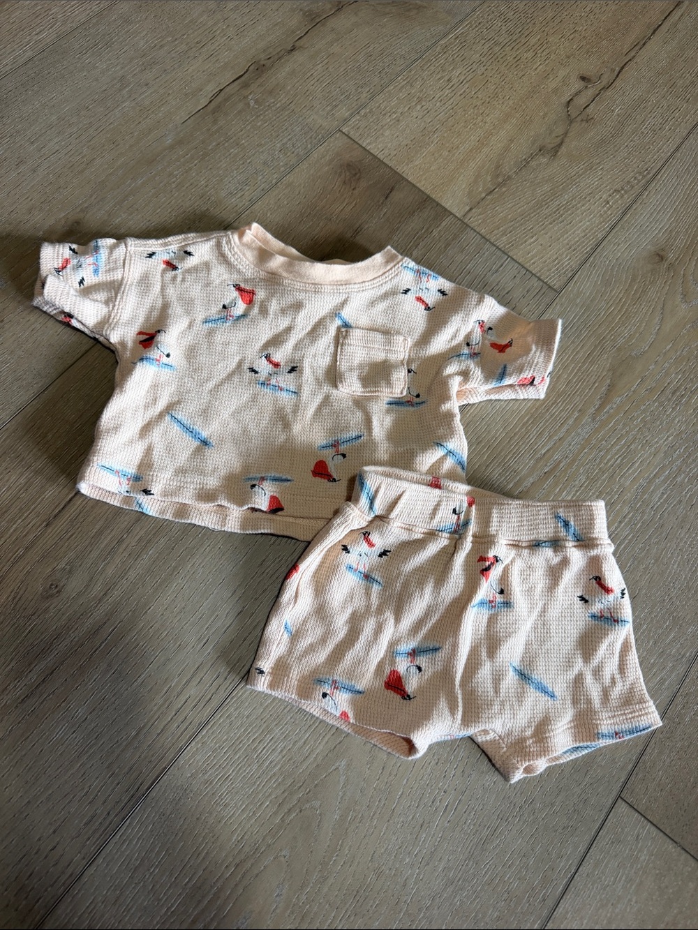 Old Navy matching waffle knit set|size 0-3M
